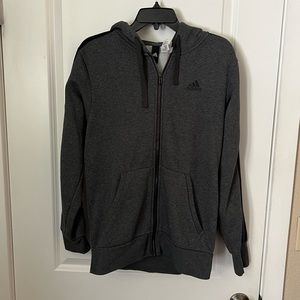 NWOT Adidas Gray Fleece Lined Sweater
